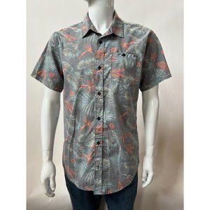 D&C Hawaiian  Sz Large Grey  Hawaiian 55% Cotton, 45% Polyester